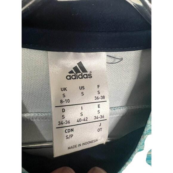 Adidas Climalite Womens Blue Hooded Sweatshirt S/P‎ Lightweight Pullover - Picture 2 of 4